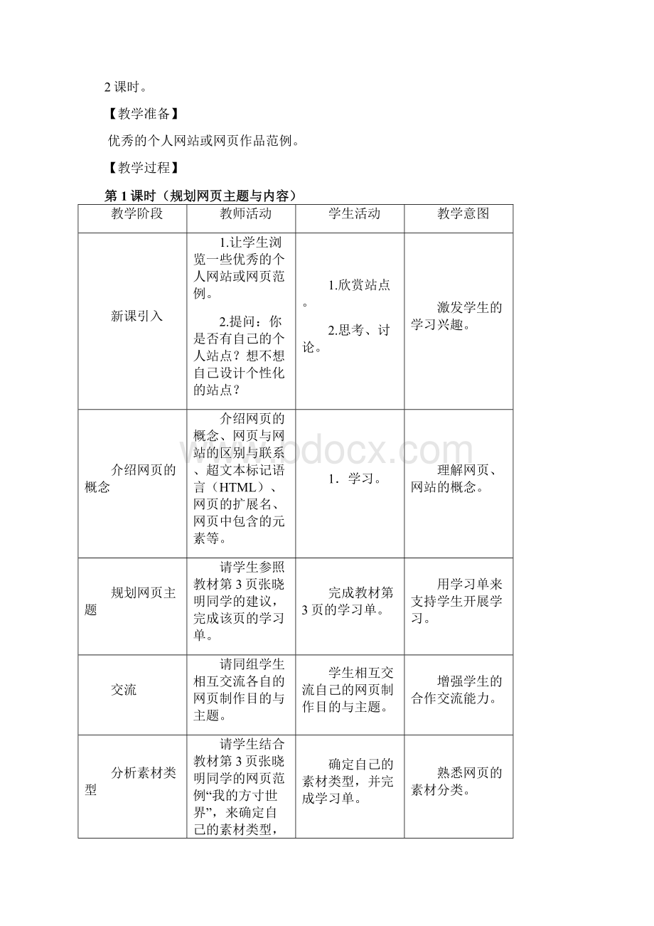 信息技术教案八年级上册上海科教版.docx_第3页