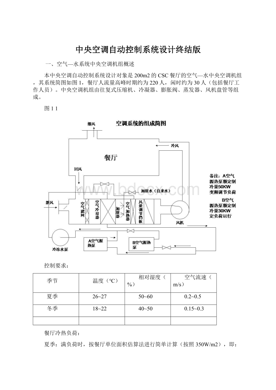 中央空调自动控制系统设计终结版Word格式文档下载.docx_第1页