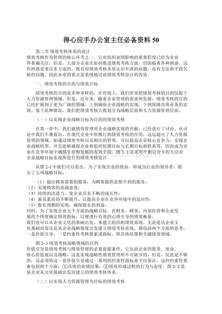 得心应手办公室主任必备资料50Word文档下载推荐.docx