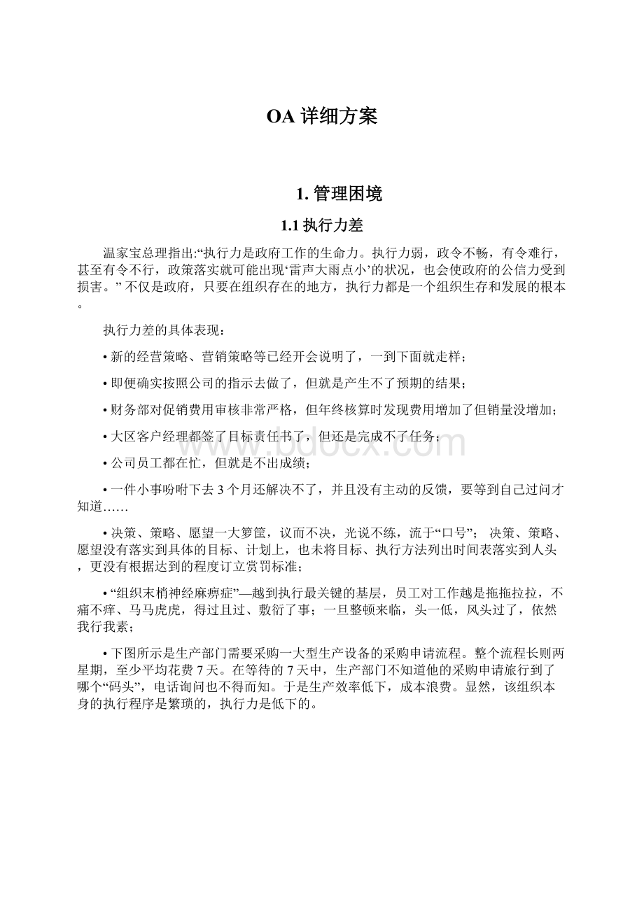 OA详细方案Word文档格式.docx