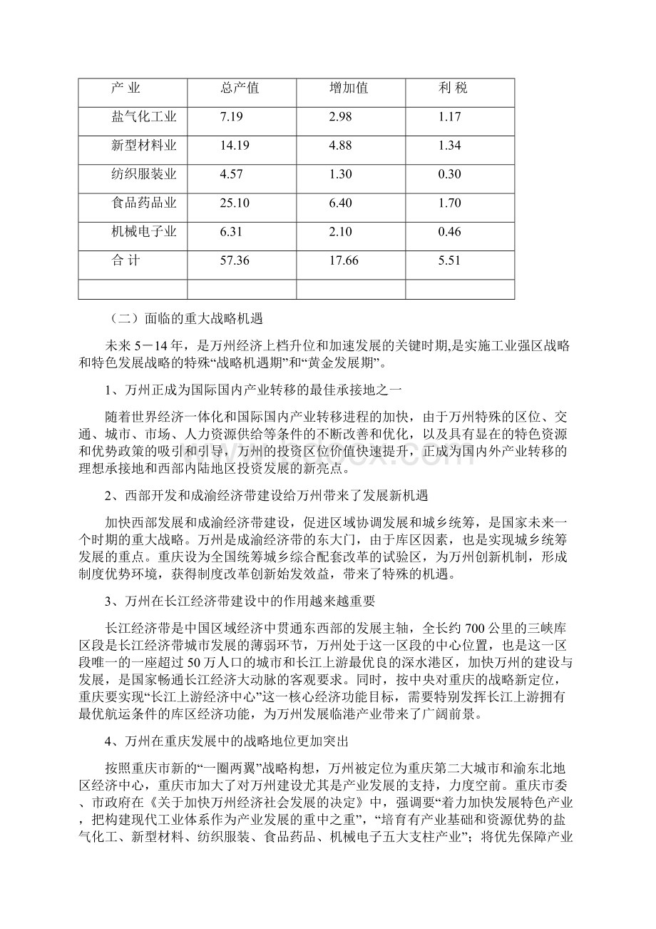 万州区特色工业基地产业发展规划.docx_第3页