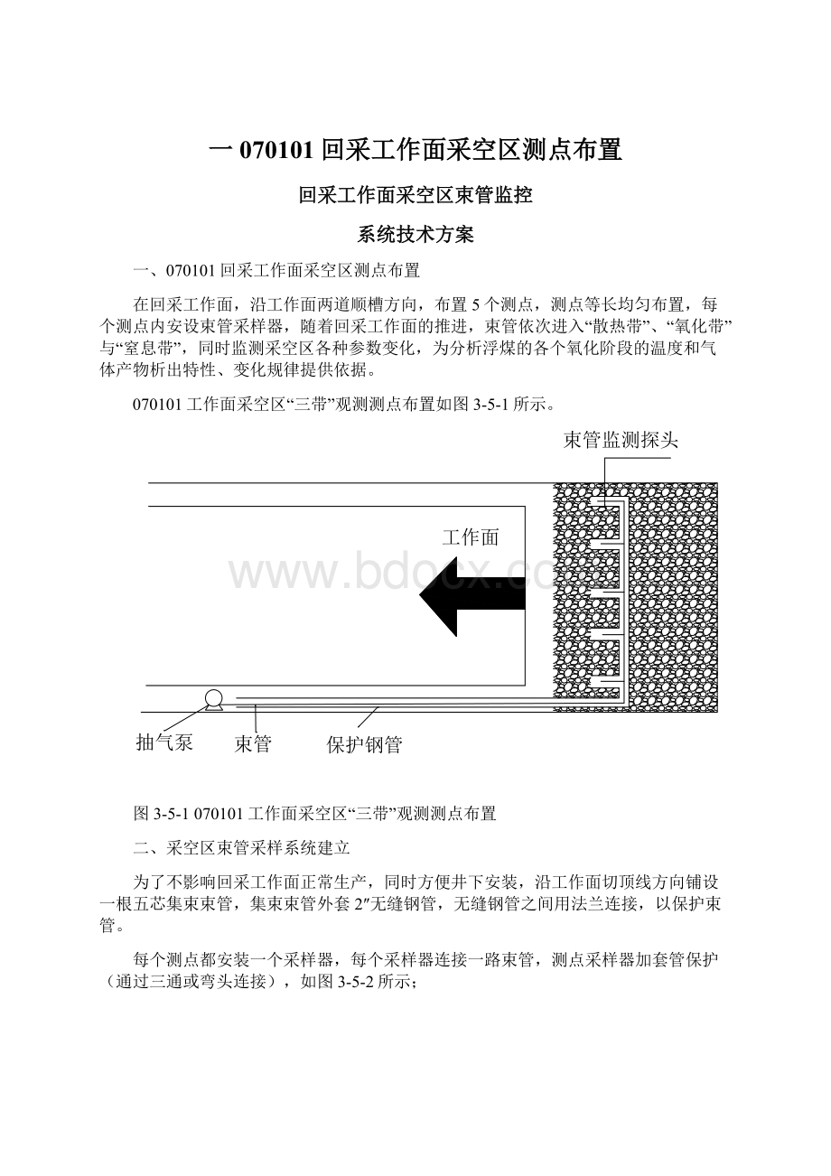 一070101回采工作面采空区测点布置.docx_第1页