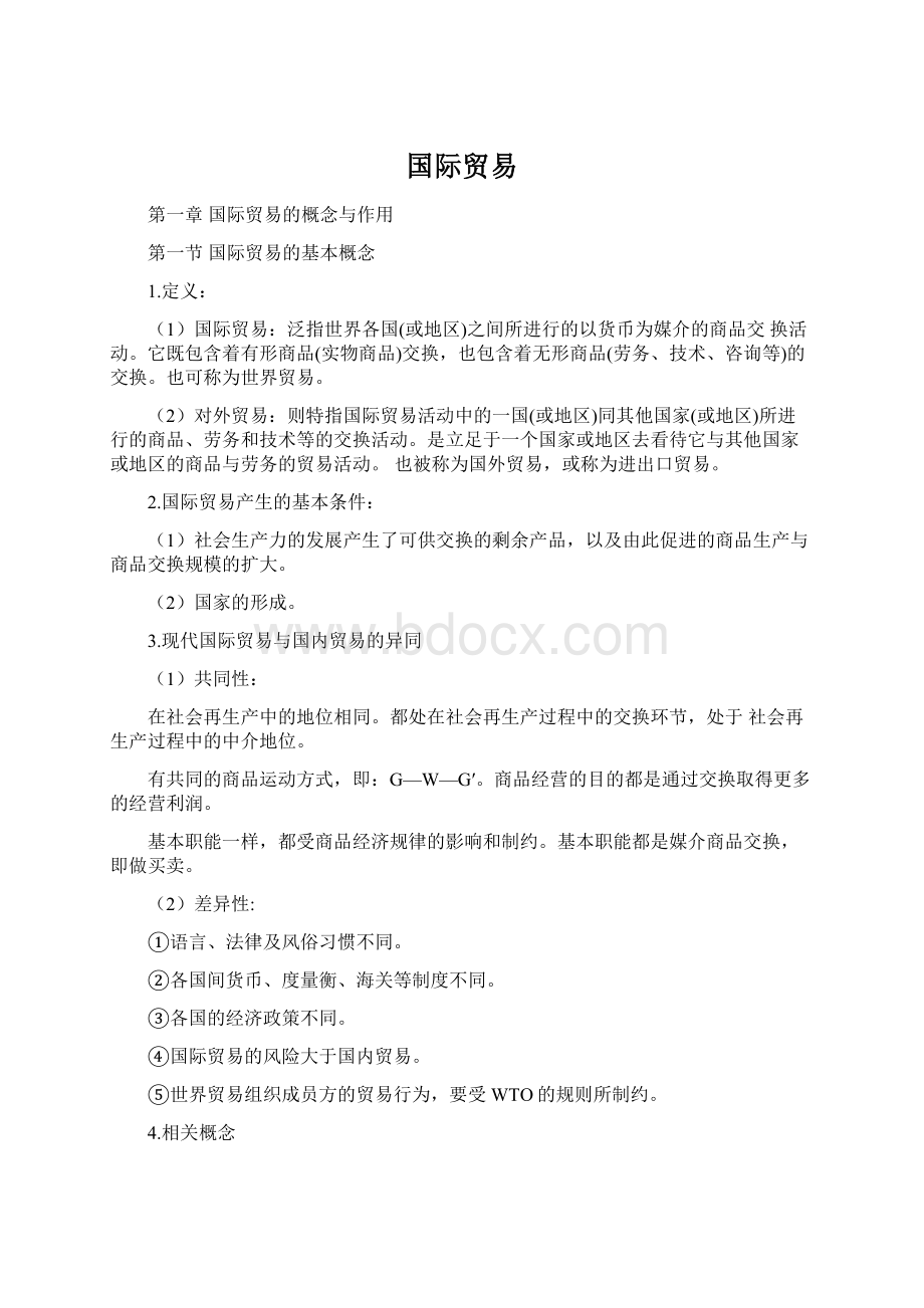 国际贸易Word格式文档下载.docx