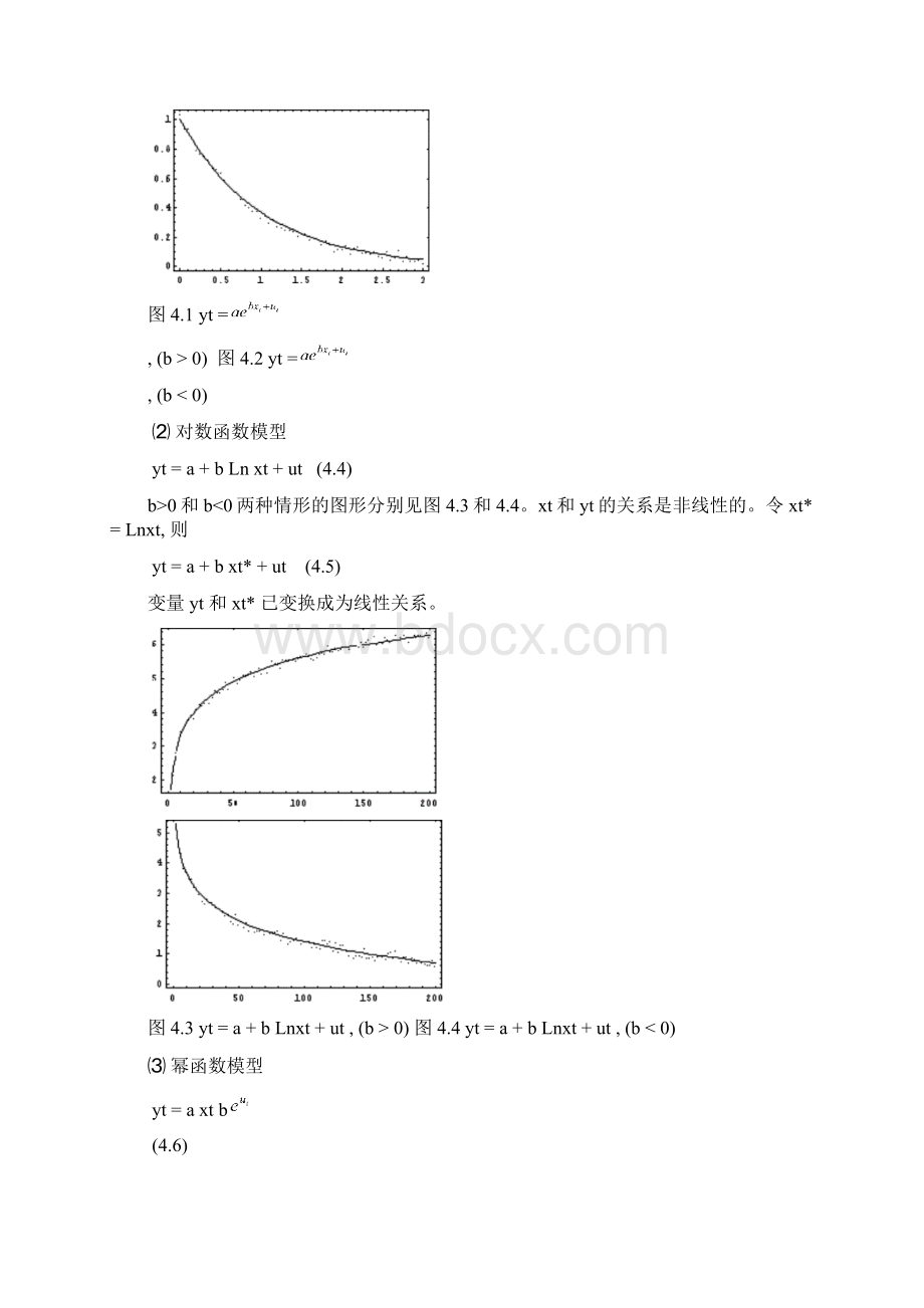 计量经济学第四章非线性回归模型的线性化.docx_第2页