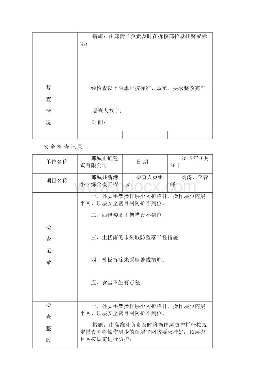 施工现场周检记录.docx_第3页