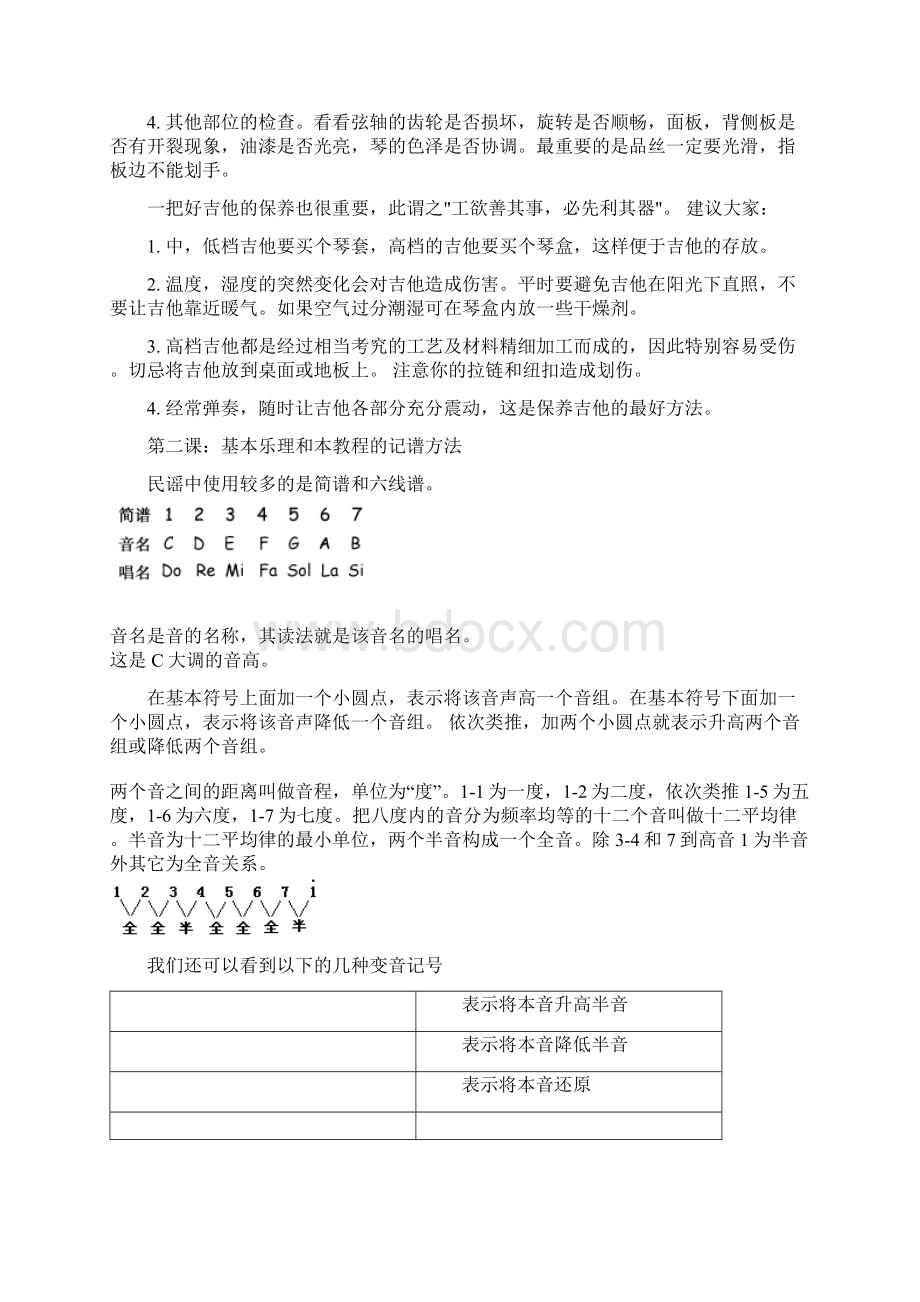 吉他初学者必看新手入门.docx_第2页