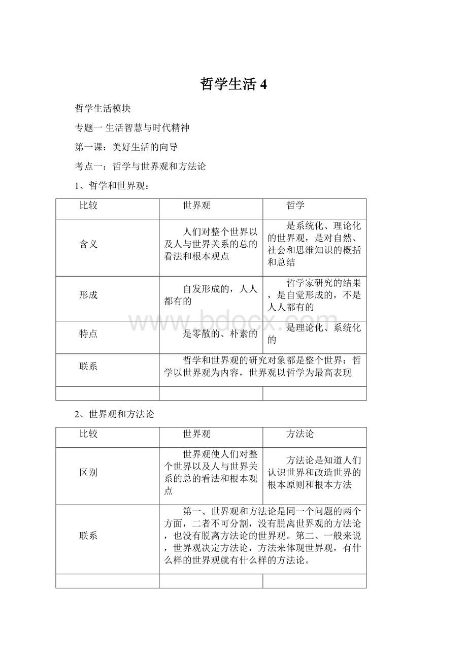 哲学生活4Word格式文档下载.docx_第1页