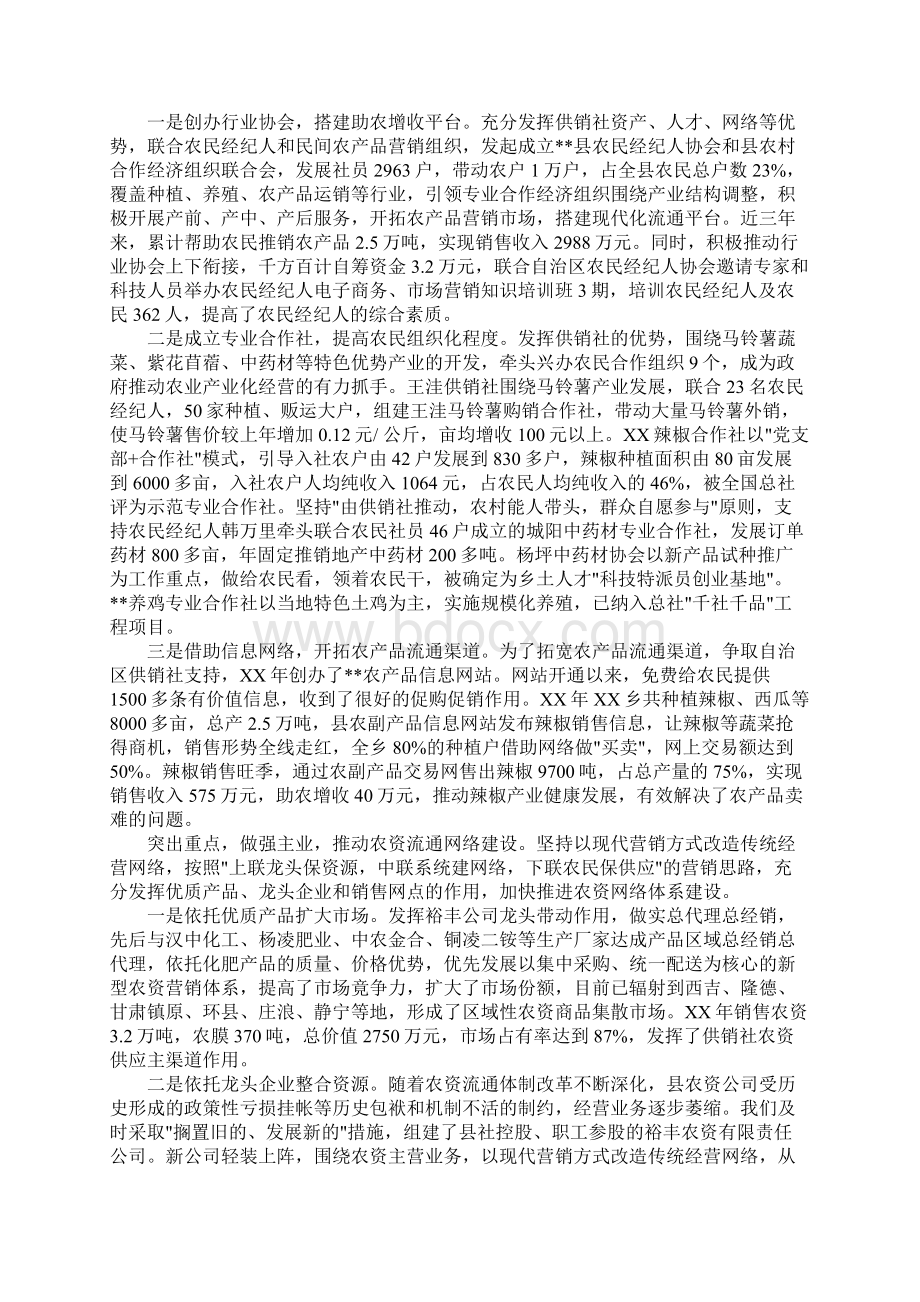 新网工程调研报告县供销社发展农村现代流通网络情况调研报告Word文档格式.docx_第2页