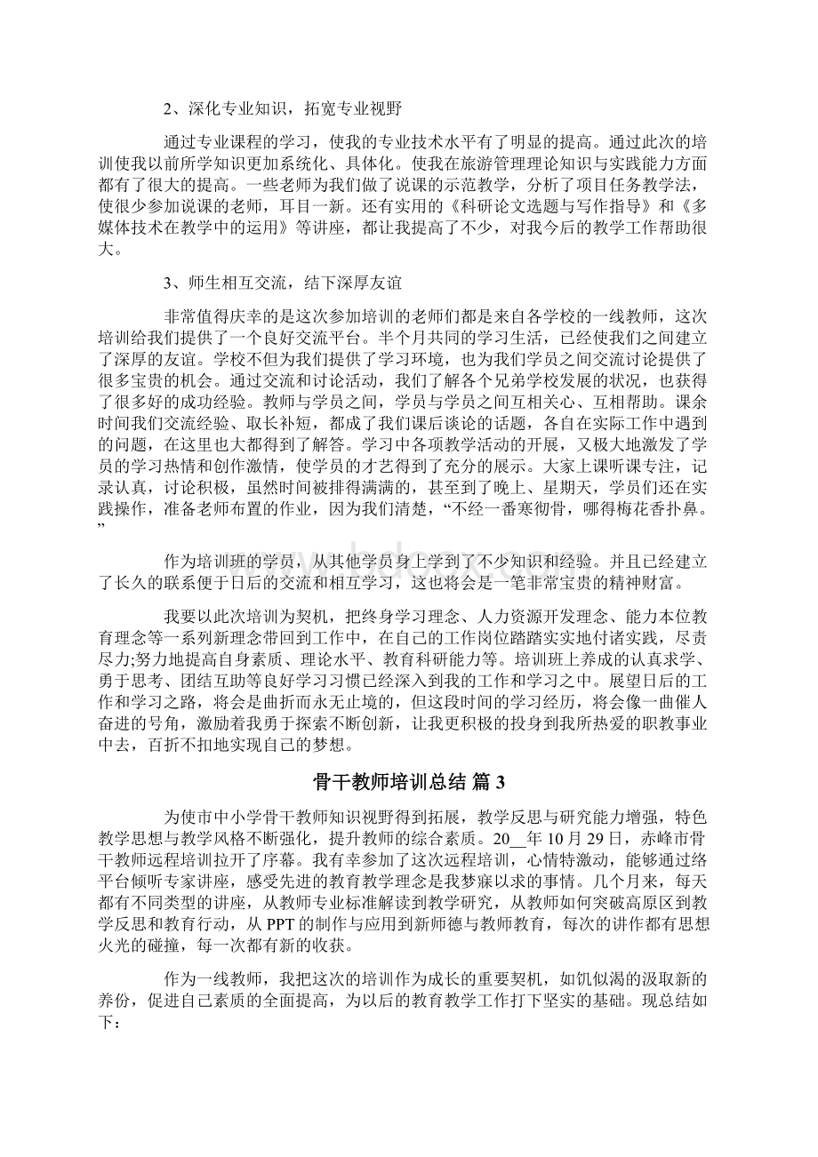 骨干教师培训总结十篇.docx_第3页