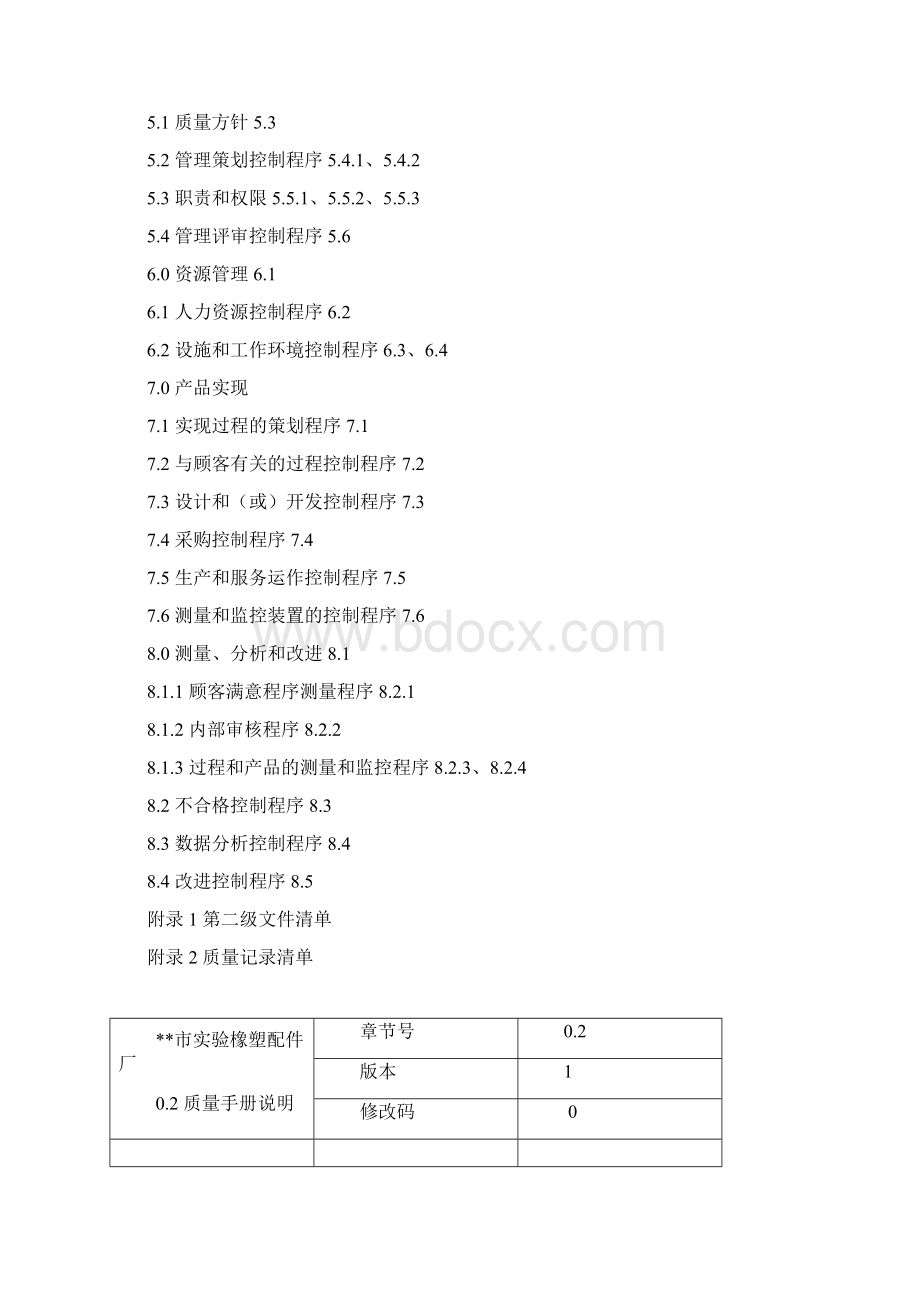 XX橡塑厂质量管理体系DOC 63页Word下载.docx_第2页