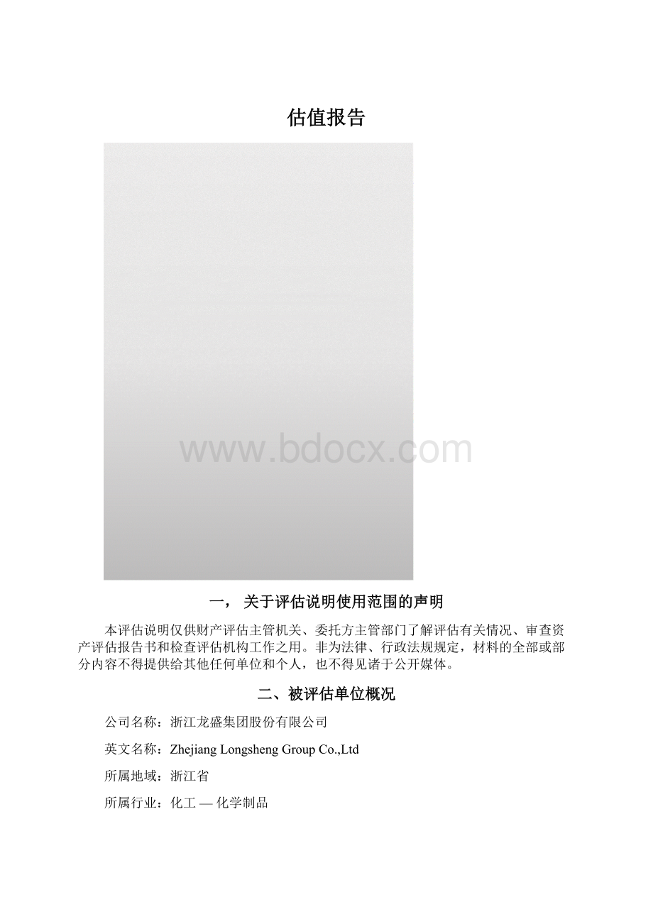 估值报告.docx