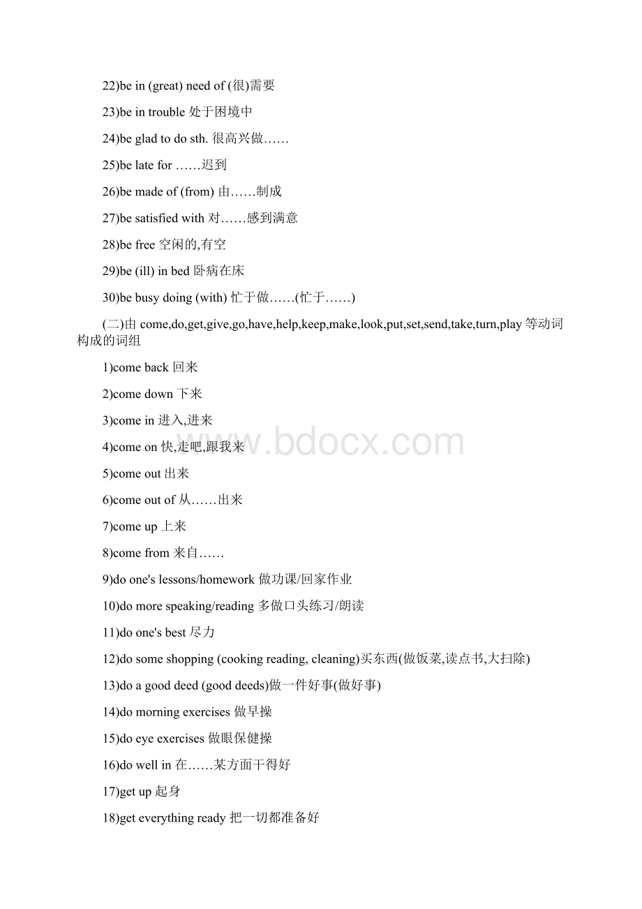 英语常用词组大全经典珍藏版知识讲解Word下载.docx_第2页