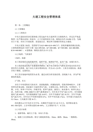 大道工程安全管理体系.docx