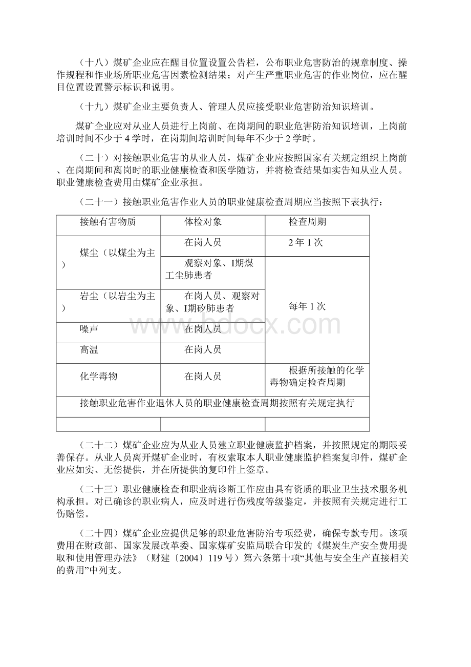 煤矿作业场所职业危害防治规定试行.docx_第3页