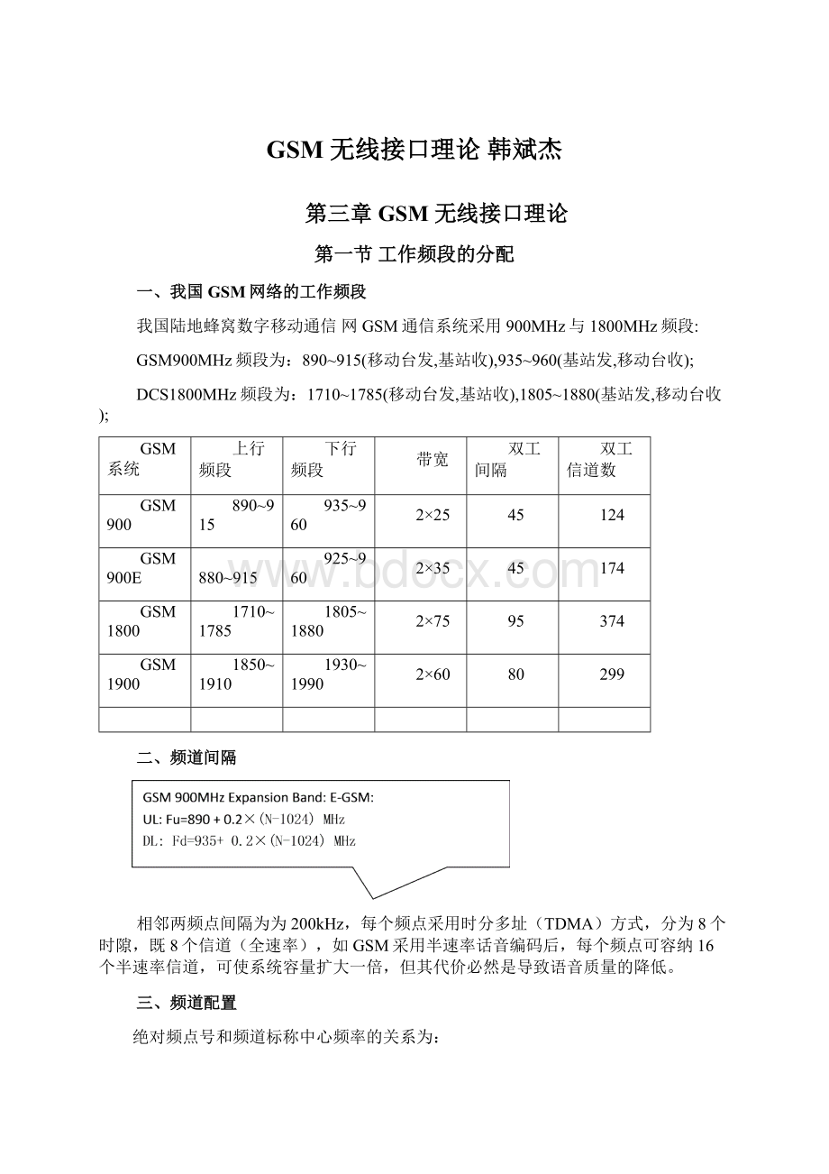 GSM 无线接口理论 韩斌杰.docx_第1页