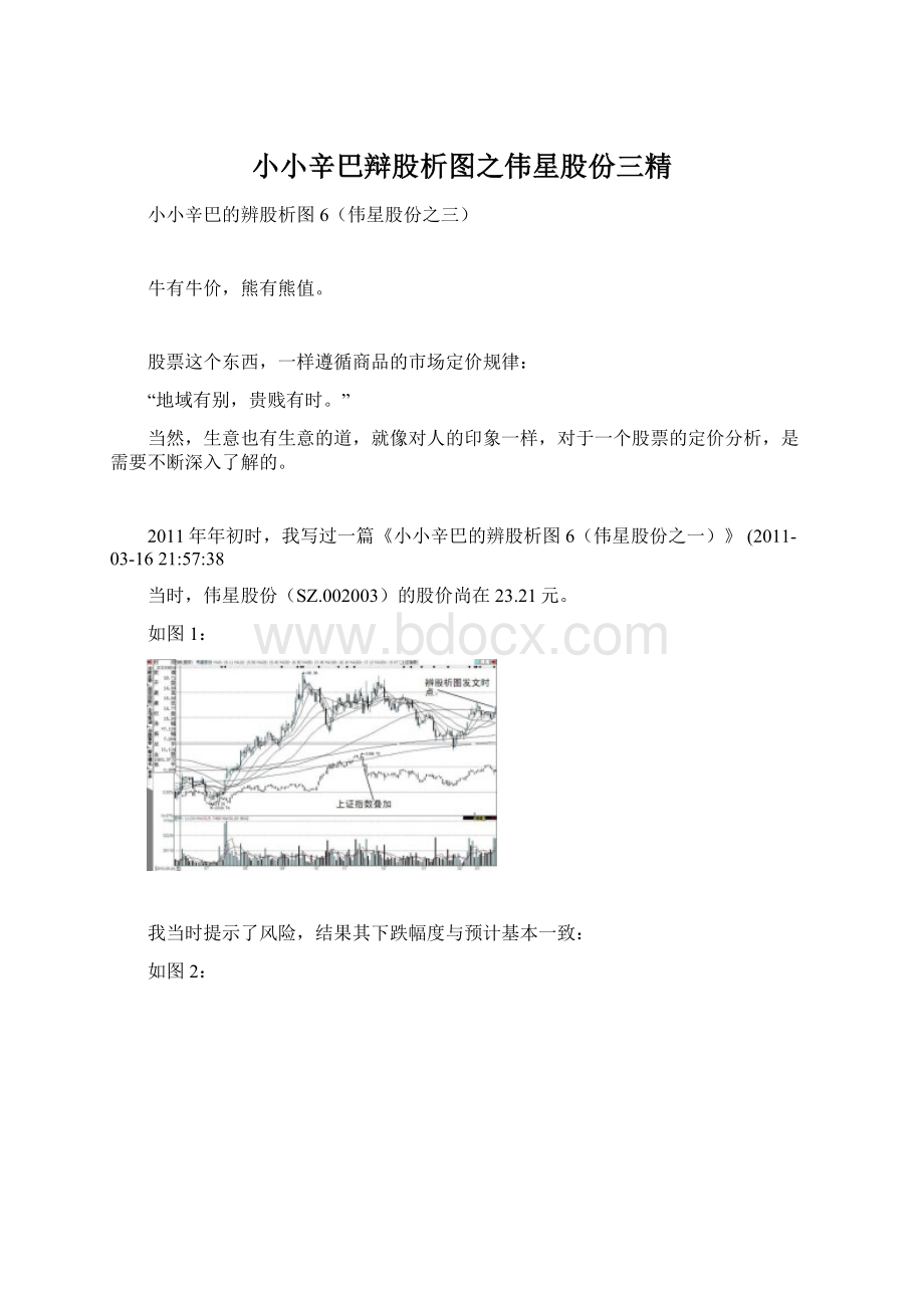 小小辛巴辩股析图之伟星股份三精.docx_第1页