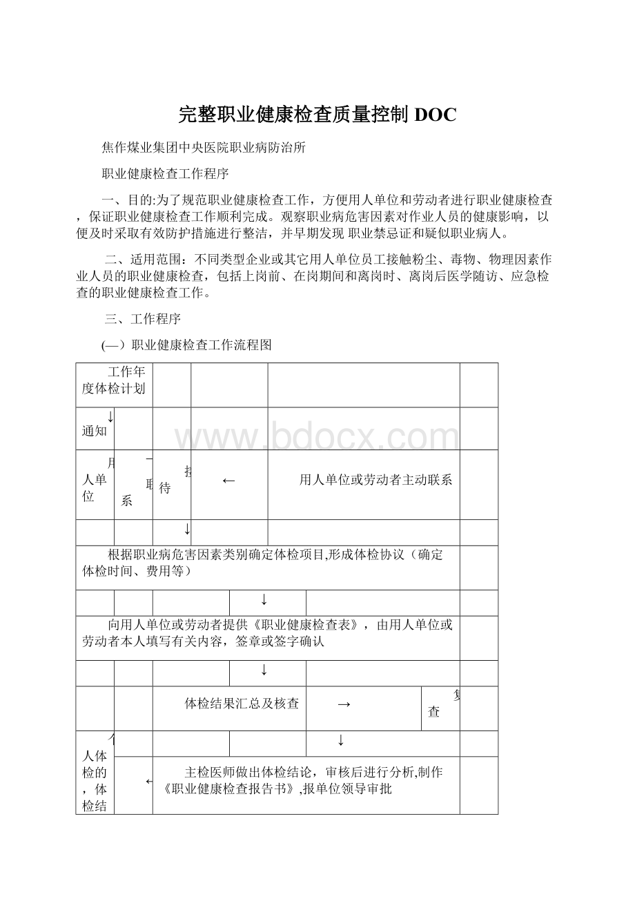 完整职业健康检查质量控制DOC.docx_第1页