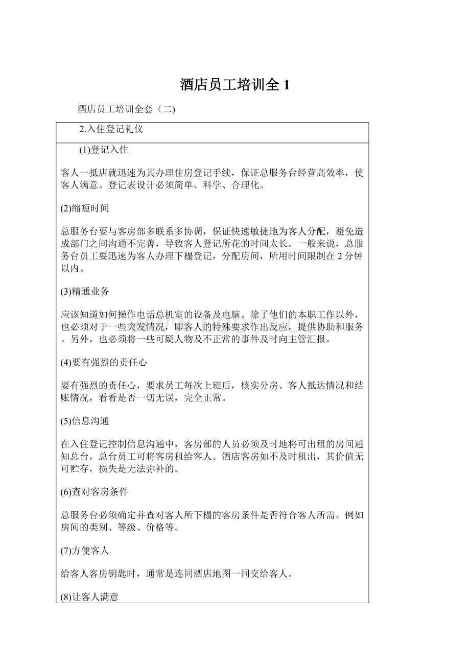 酒店员工培训全1Word文档格式.docx