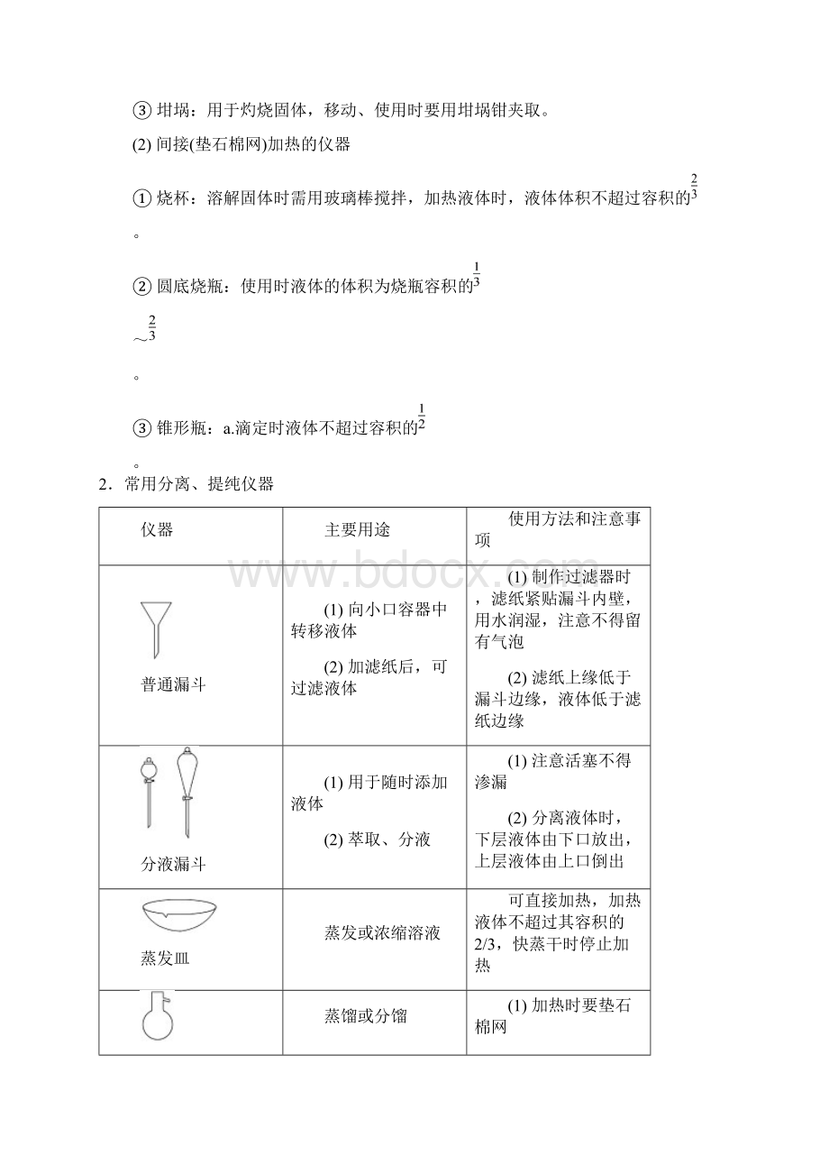 XS 第一章 第1讲 化学实验基础知识和技能资料.docx_第2页