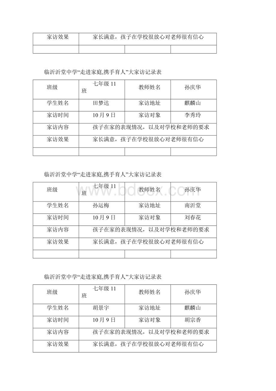 最新走进家庭携手育人大家访记录表.docx_第2页