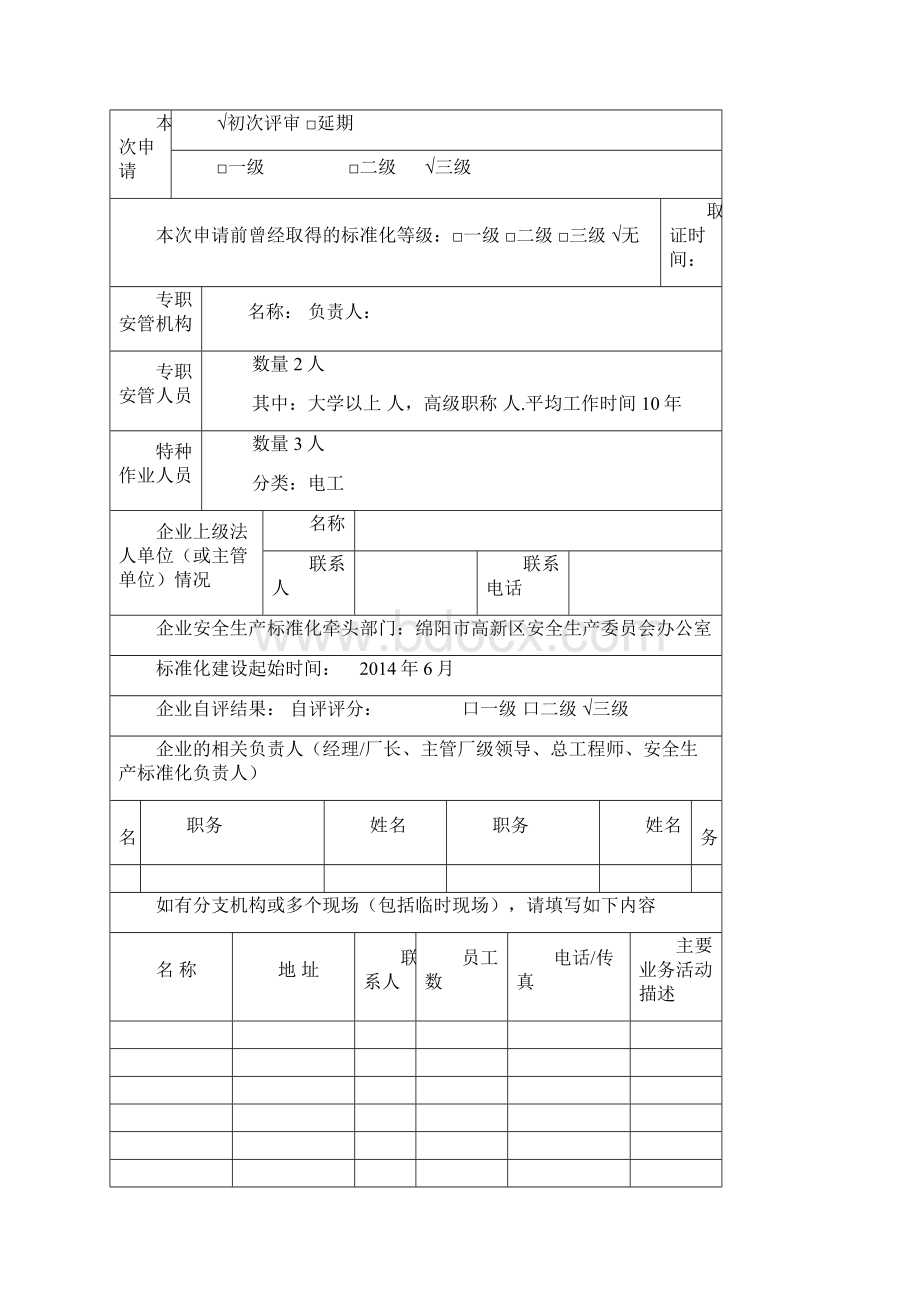 绵阳市安全生产标准化申报材料.docx_第2页