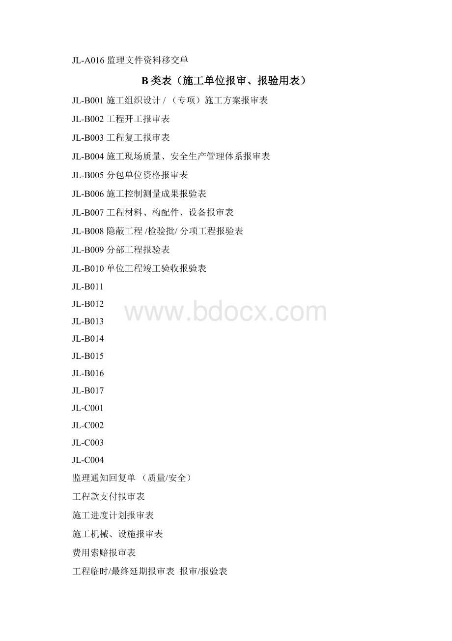 某省建设工程监理单位及相关单位用表Word格式文档下载.docx_第2页