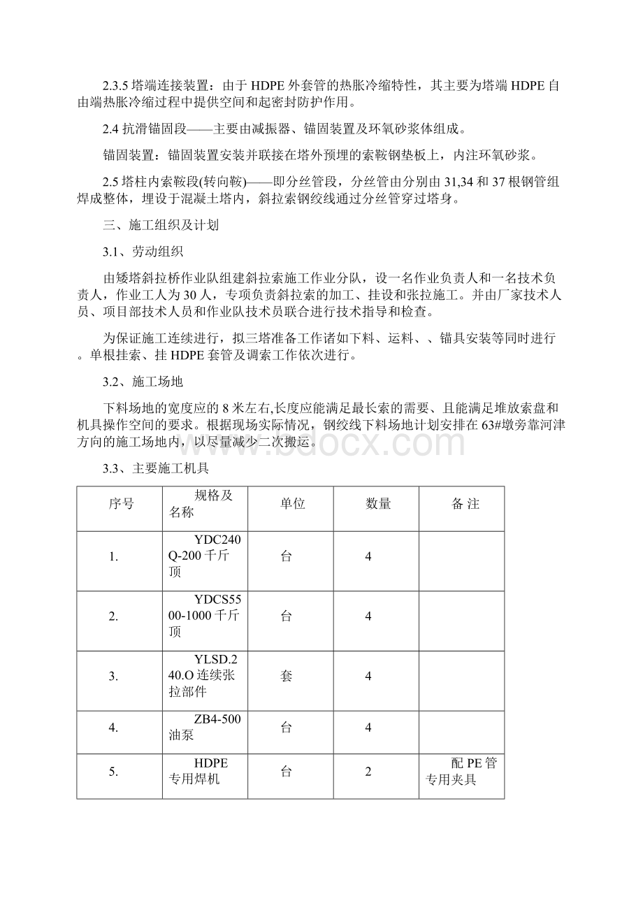 禹门口大桥斜拉索工程挂索方案DOCWord格式文档下载.docx_第3页