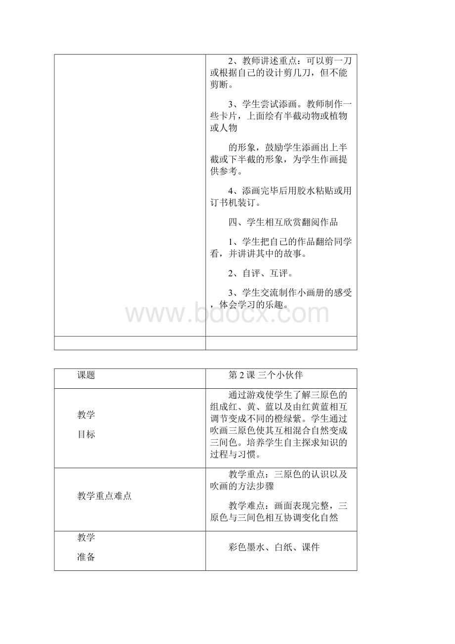 精美版湘教版二年级上册美术全册教案.docx_第2页