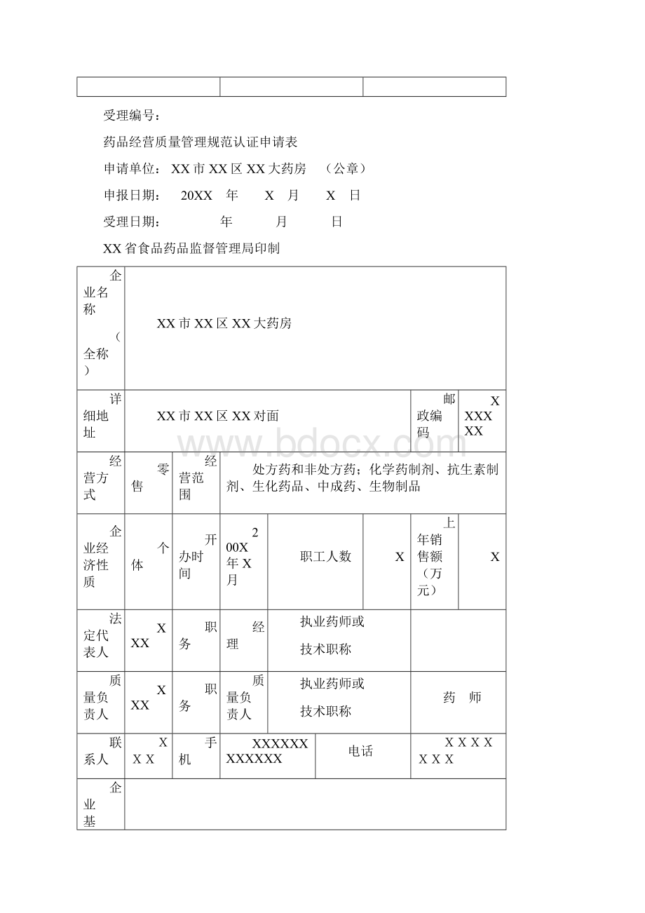 零售药店GSP认证申报资料1.docx_第2页