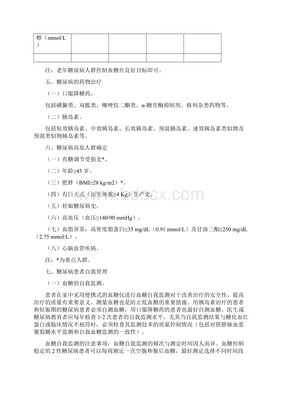 糖尿病管理模式推广项目技术操作手册Word文件下载.docx_第3页