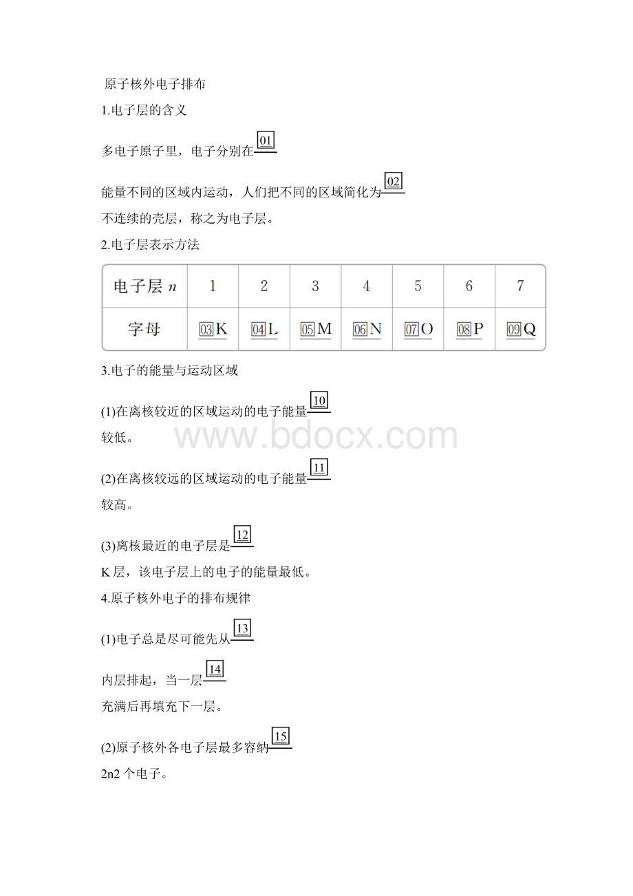 新版人教版高中化学必修一第四章 第一节 第一课时 原子结构 讲义.docx_第2页