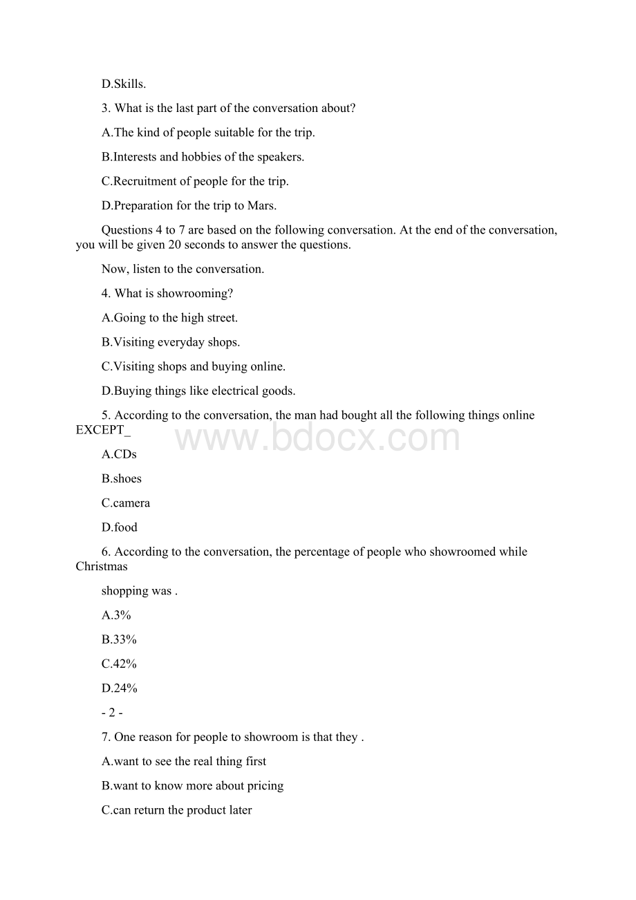 英语专业四级真题.docx_第2页