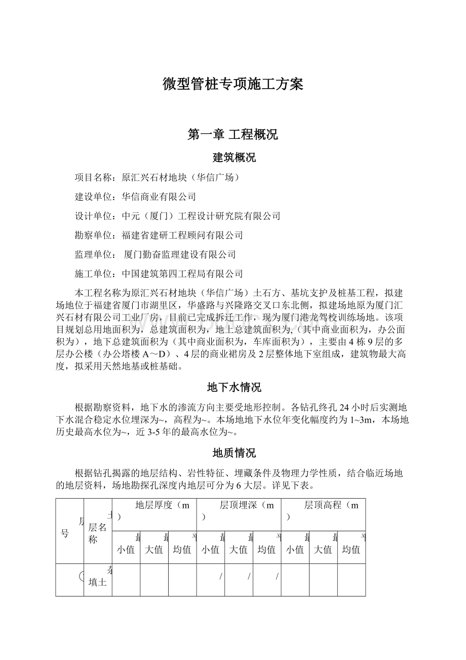 微型管桩专项施工方案.docx