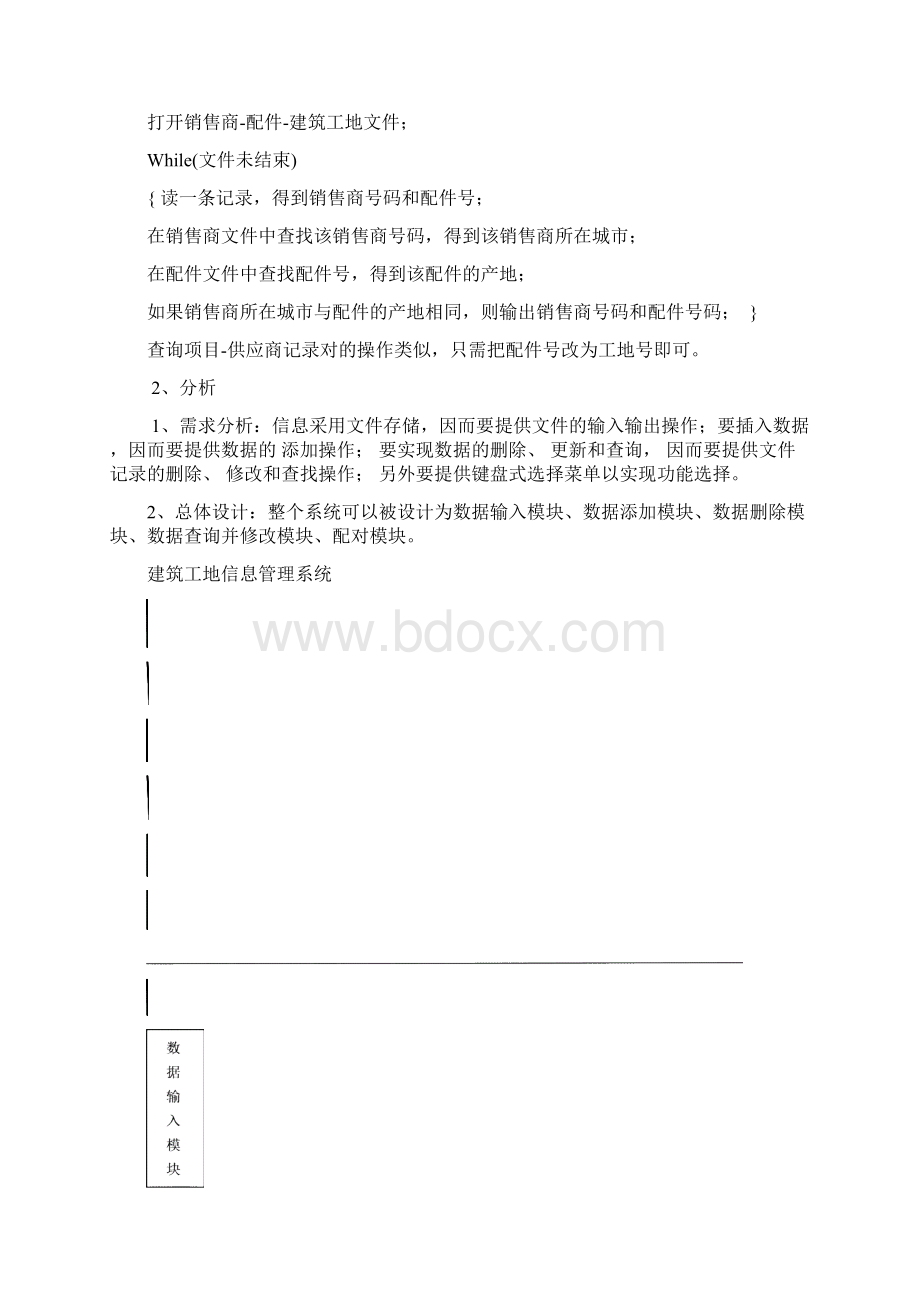 高级语言程序设计说明书建筑工地信息管理系统Word下载.docx_第2页