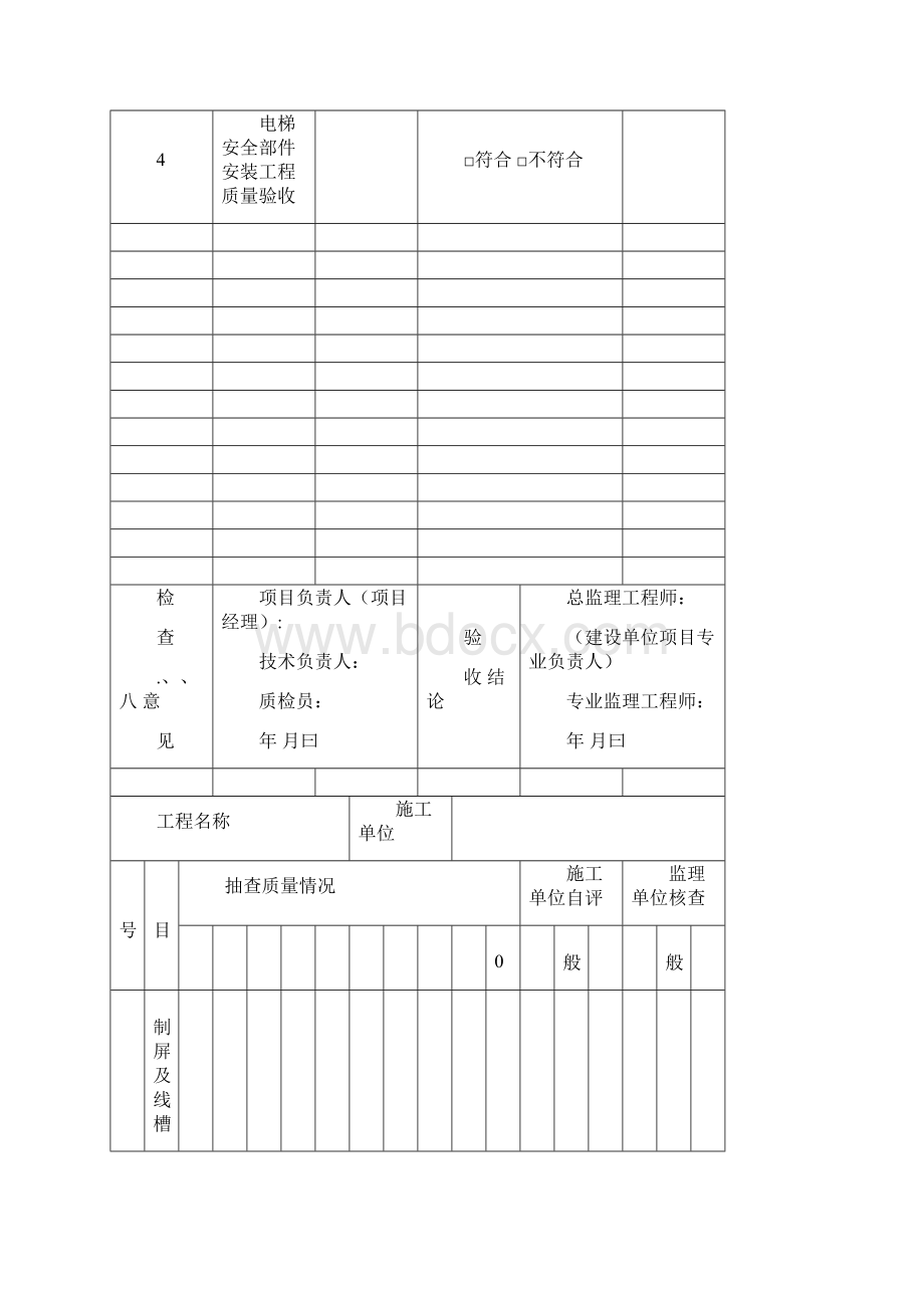 电梯分项工程验收记录表.docx_第3页