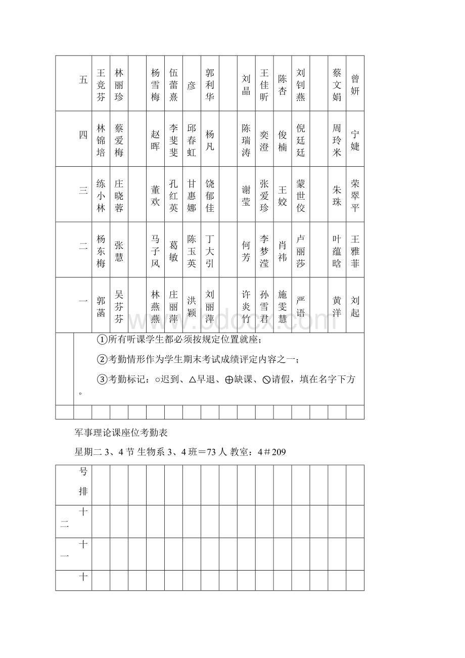 军事理论课座位考勤表Word下载.docx_第3页