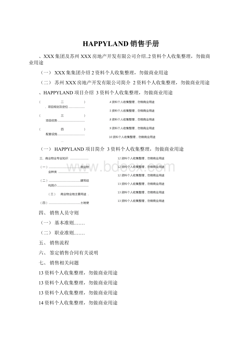 HAPPYLAND销售手册.docx_第1页