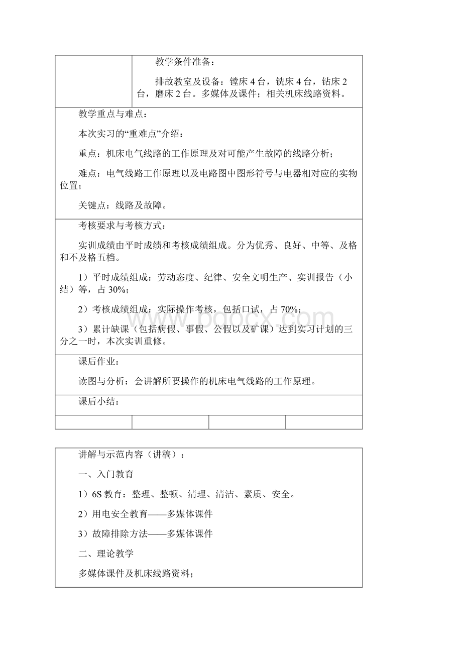 机床线路排故教案.docx_第2页