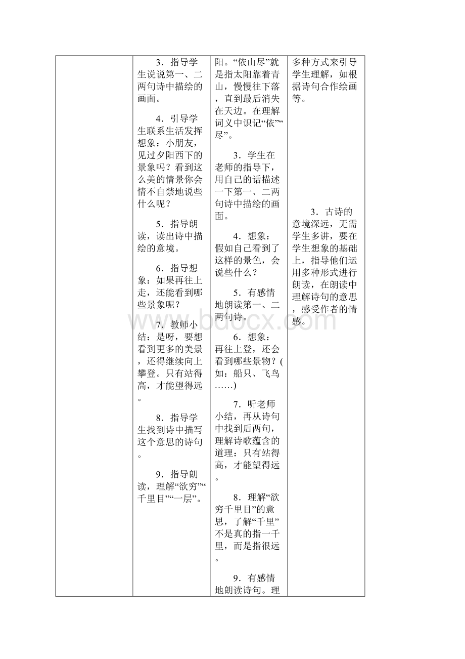 人教部编版小学语文二年级上册表格式导学案第四单元创意设计秋Word格式文档下载.docx_第3页