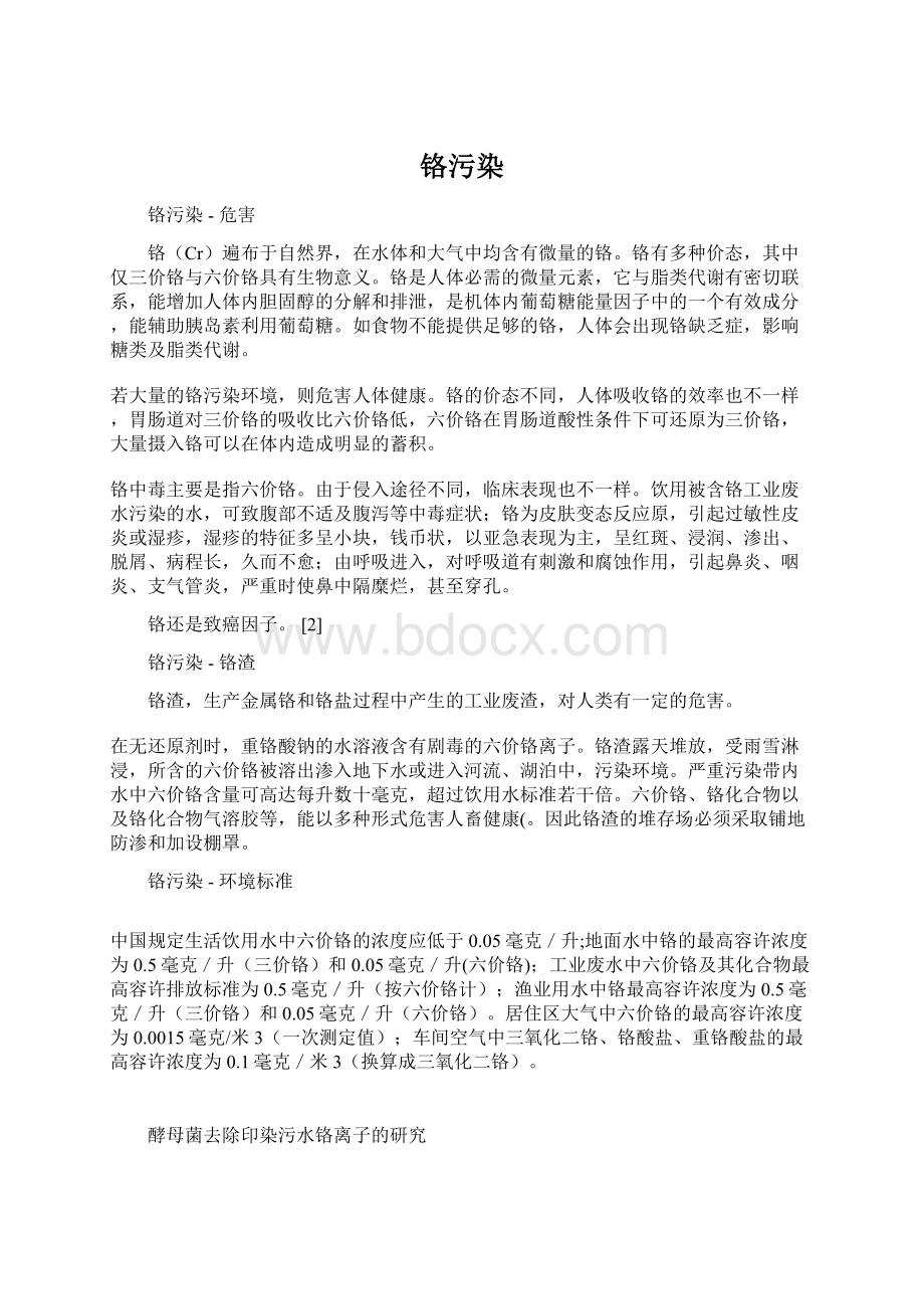 铬污染Word文件下载.docx