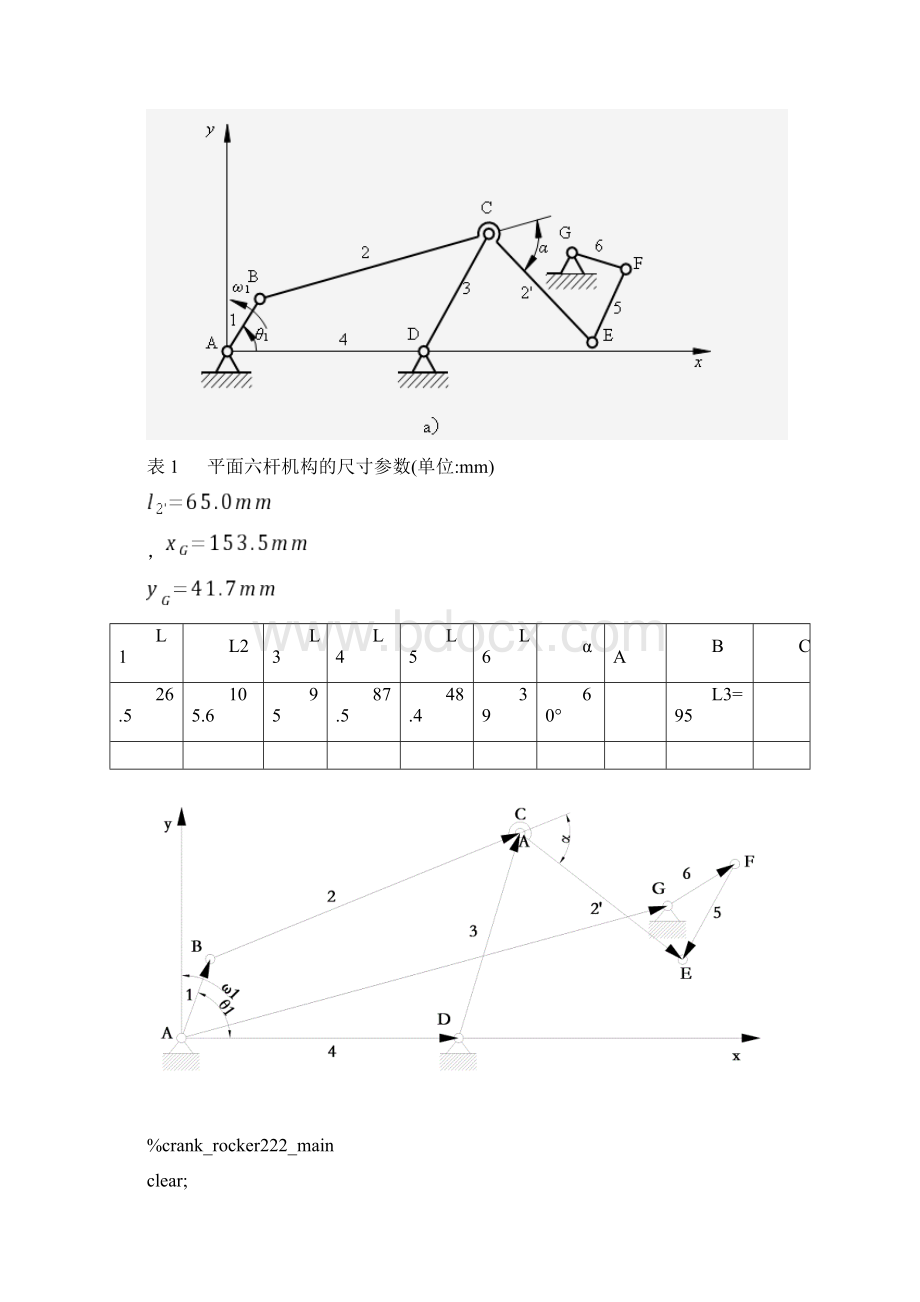 平面六杆机构设计说明.docx_第2页