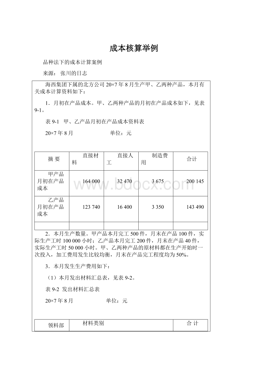 成本核算举例.docx_第1页