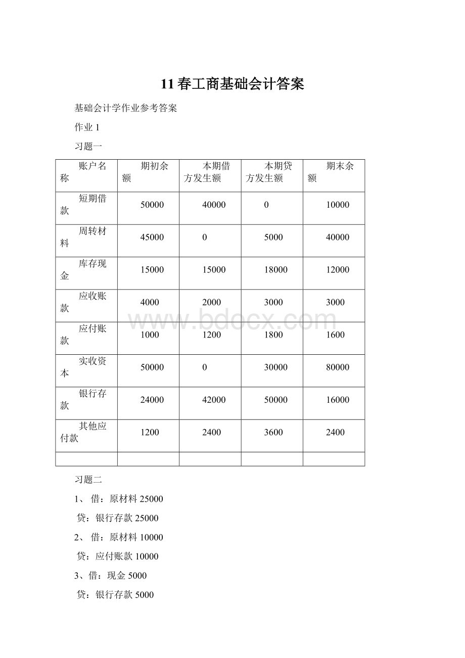 11春工商基础会计答案Word格式文档下载.docx_第1页