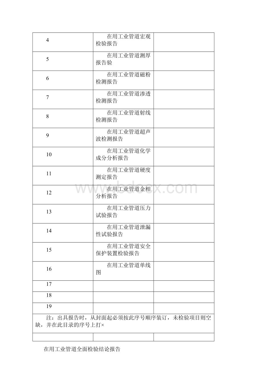 在用工业管道全面检验报告书《Word文档格式.docx_第2页