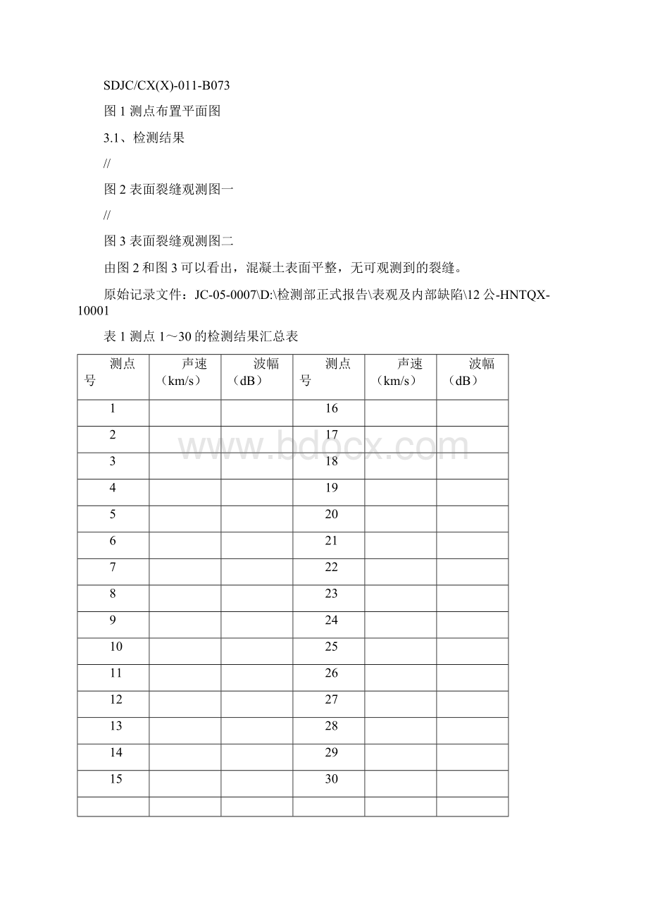 混凝土表观及内部缺陷检测报告模块正式版文档格式.docx_第3页