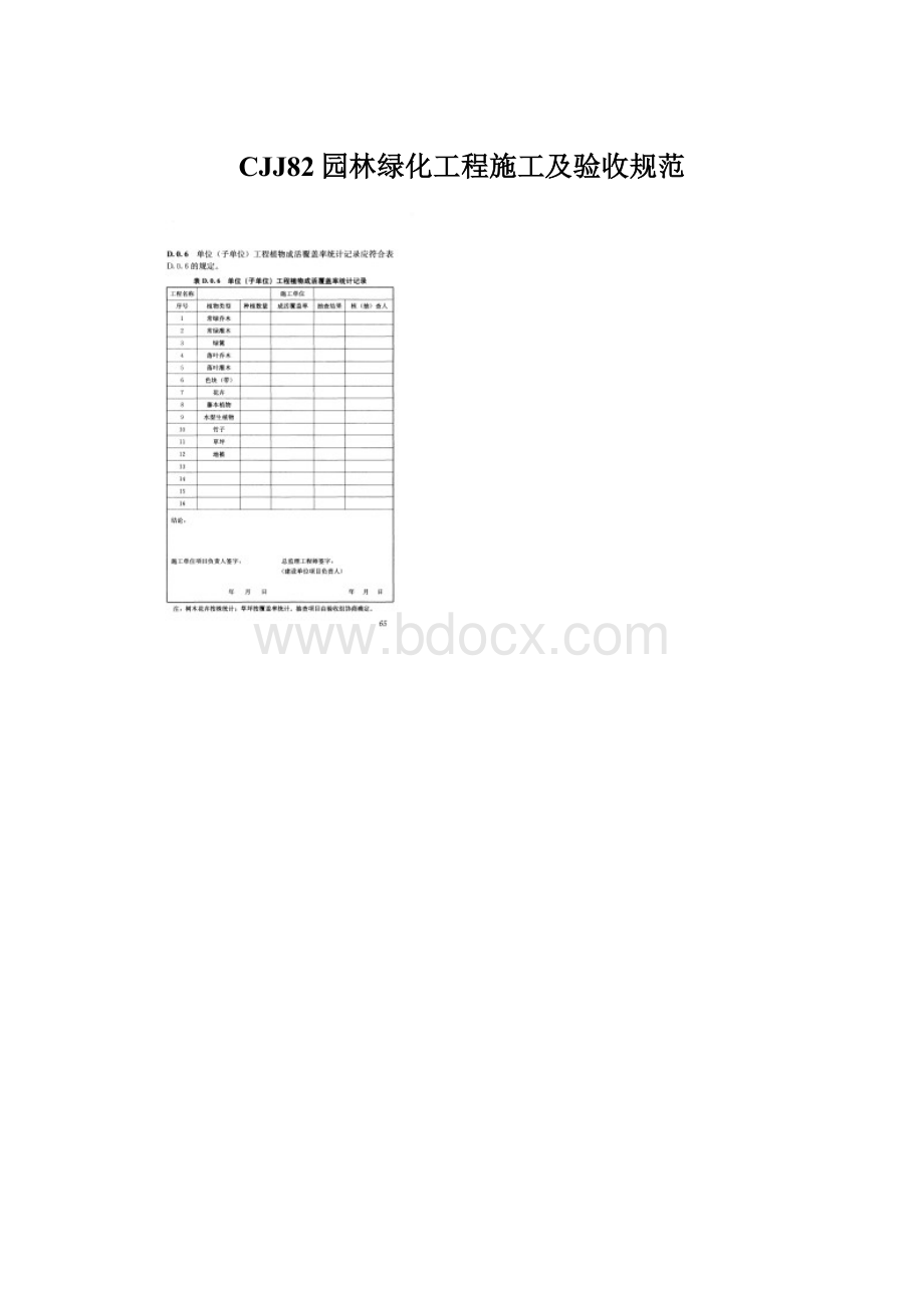 CJJ82园林绿化工程施工及验收规范Word格式.docx