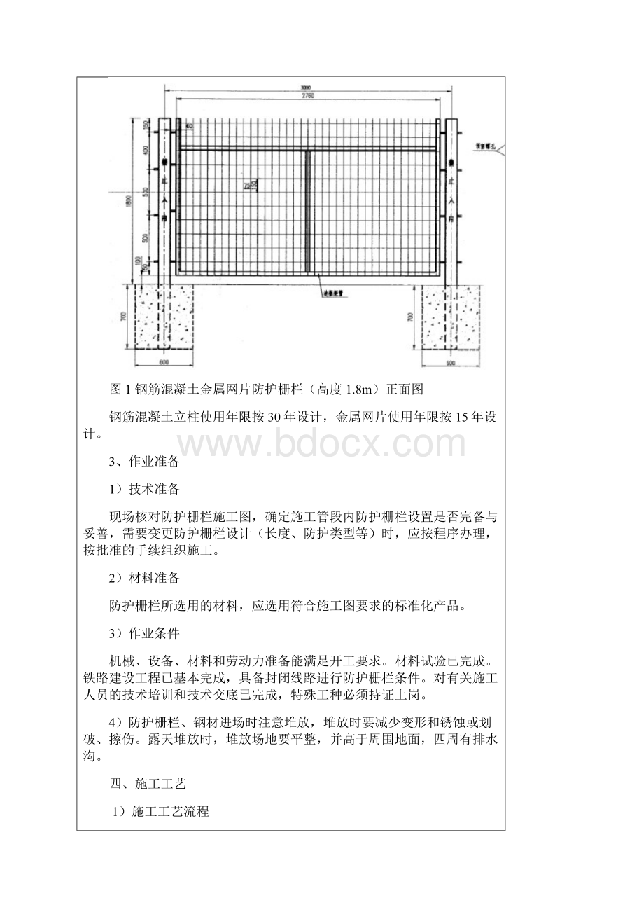 桥下防护栅栏安装技术交底.docx_第3页