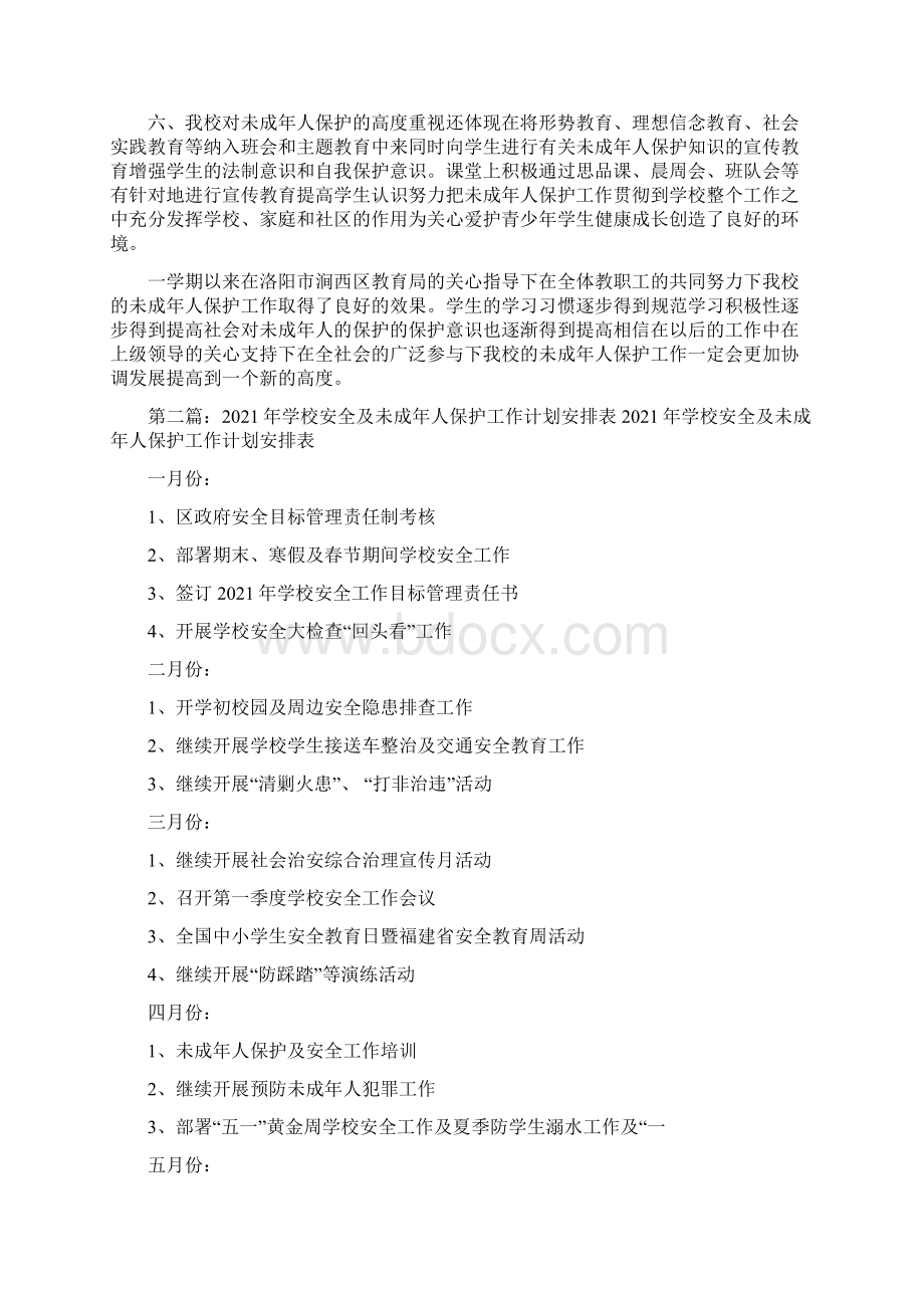 学校未成年人保护工作总结Word文档下载推荐.docx_第2页