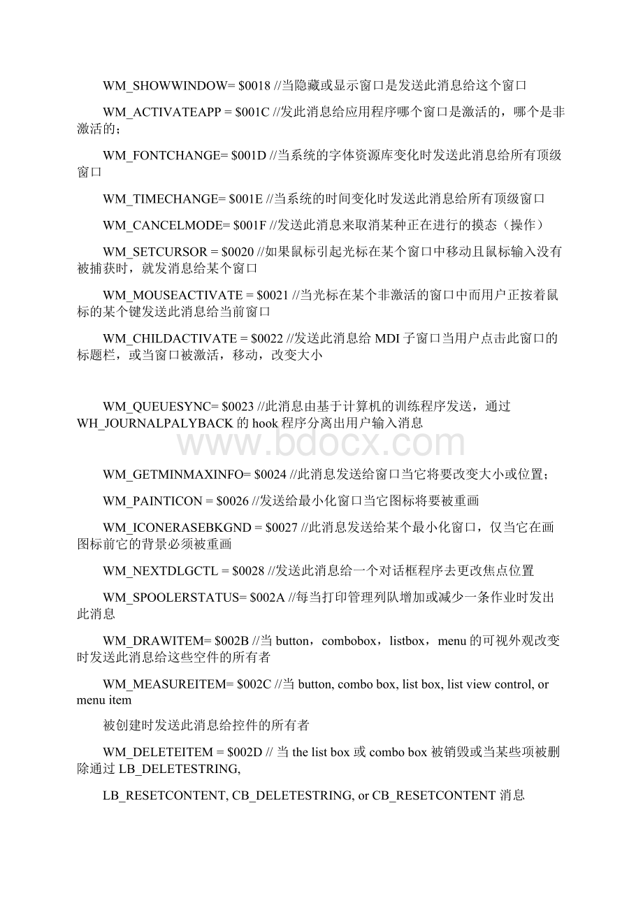 MFC消息大全Word格式文档下载.docx_第2页