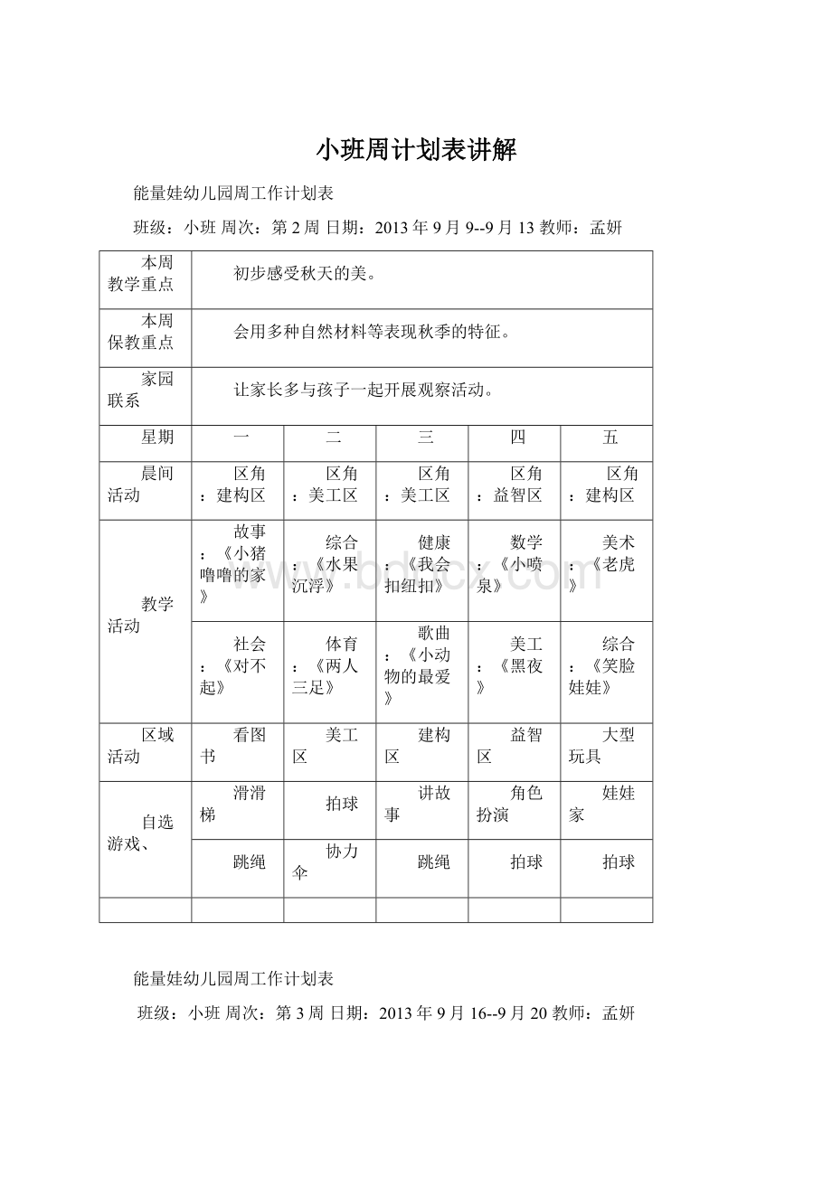 小班周计划表讲解.docx_第1页